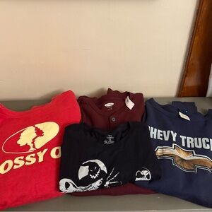 Mossy Oak men’s sweatshirt and other shirts large